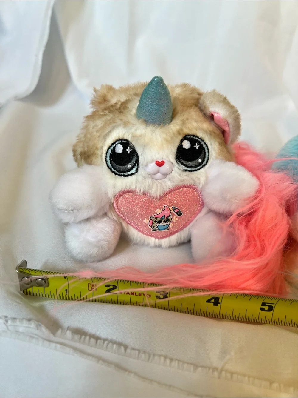 Set of  3 Rainbocorn Kittycorn & 1 bunnycorn miniature stuffed animals